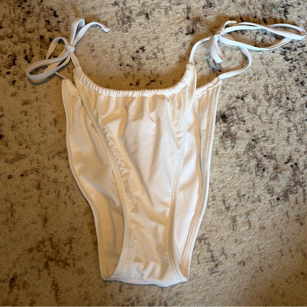 wild fable White Kids One-Piece Swimsuit with Tie Straps
